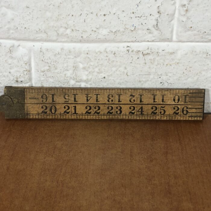 3 Vintage Wooden Folding Rulers - Image 2
