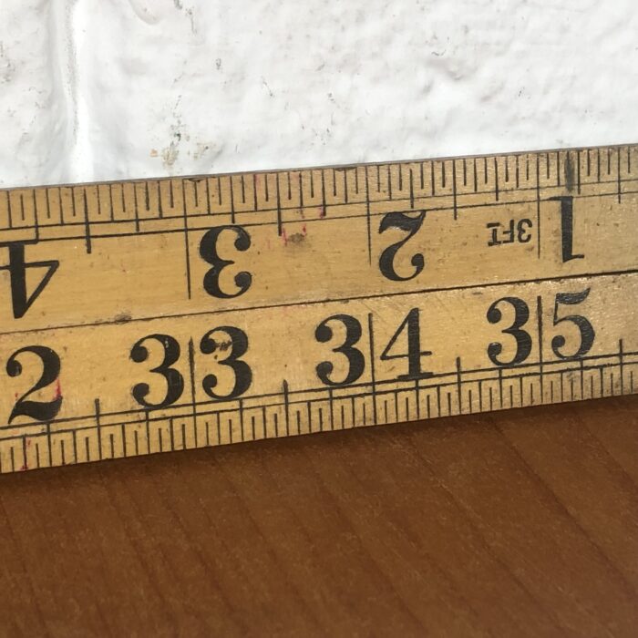 3 Vintage Wooden Folding Rulers - Image 3