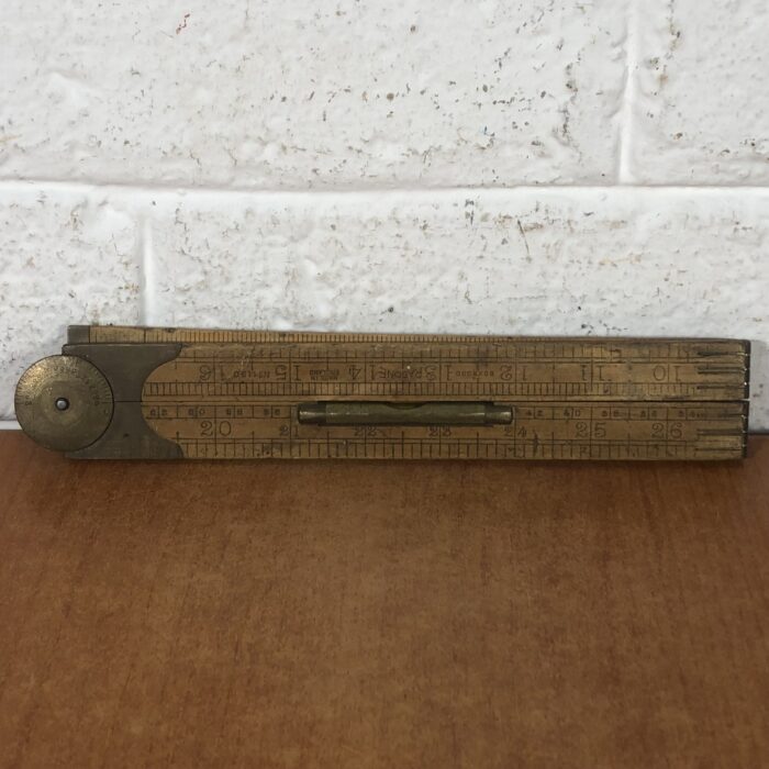 3 Vintage Wooden Folding Rulers - Image 7