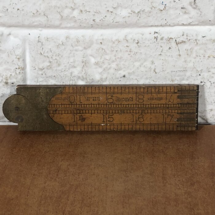 3 Vintage Wooden Folding Rulers - Image 4