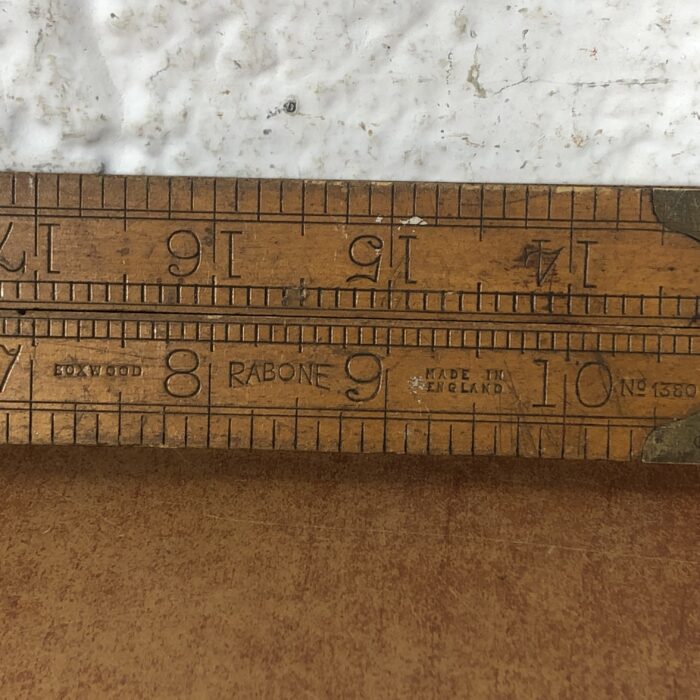 3 Vintage Wooden Folding Rulers - Image 6