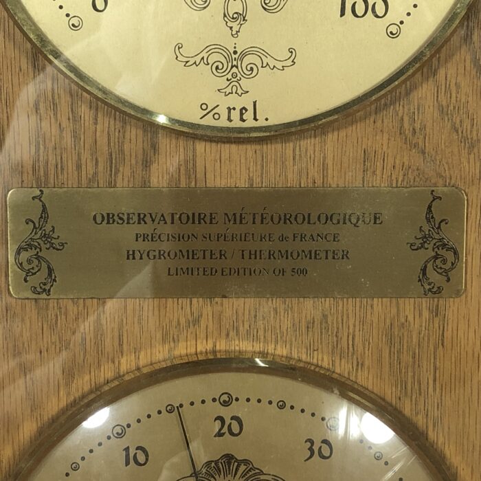Vintage Hygrometer & Thermometer (Limited Edition of 500) ~ Made in France - Image 5
