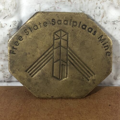 Vintage Free State Saaiplaas Mine Belt Buckle