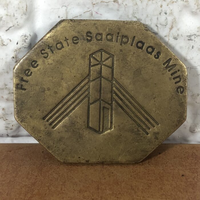 Vintage Free State Saaiplaas Mine Belt Buckle