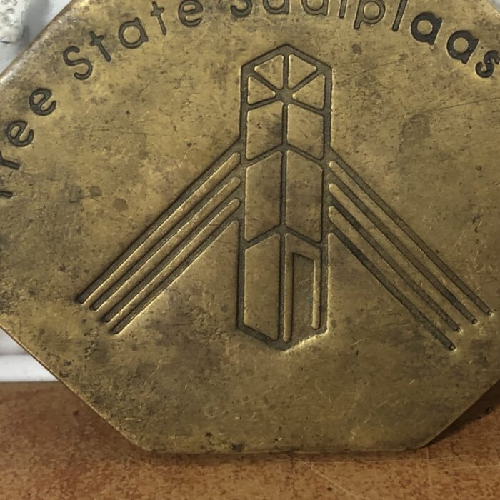 Vintage Free State Saaiplaas Mine Belt Buckle - Image 2