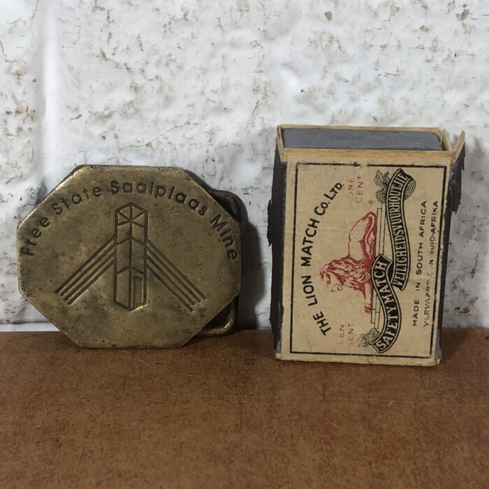Vintage Free State Saaiplaas Mine Belt Buckle - Image 4