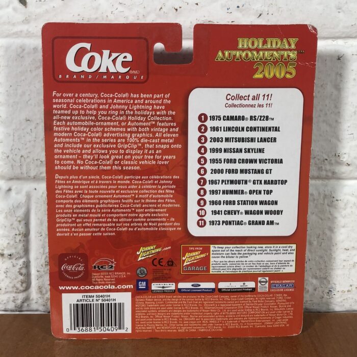 Coca Cola 2005 Holiday Automents 1973 Pontiac Grand AM Model - Image 7