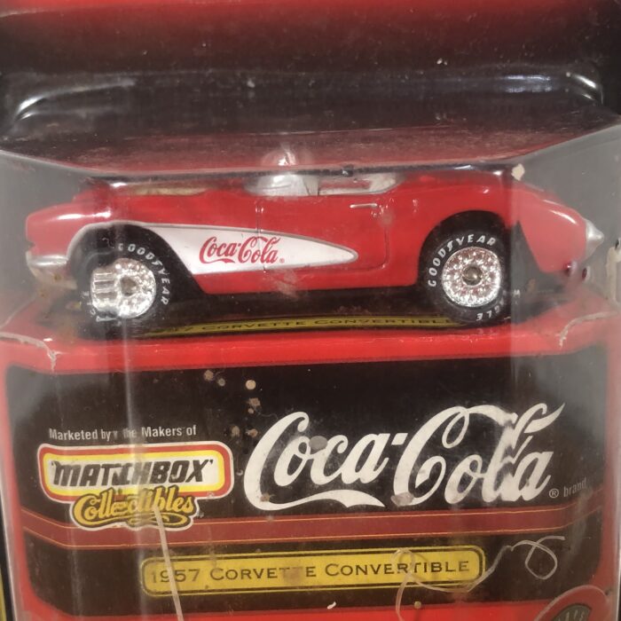 Coca Cola Matchbox 1957 Corvette Convertible Model - Image 2