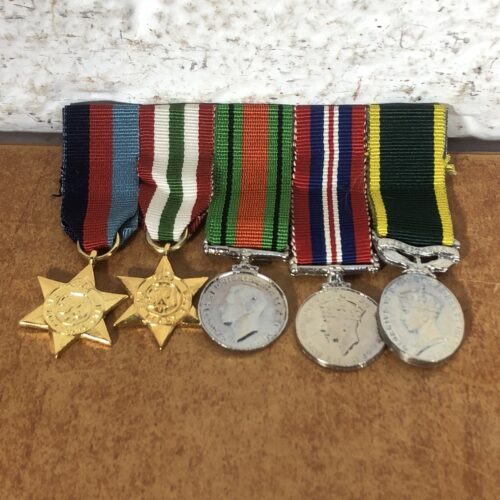 Vintage WW2 Military Medals Set (Miniature)
