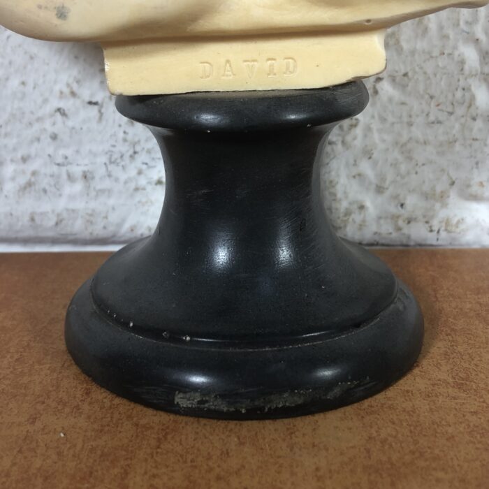 Vintage David Bust Sculpture (Signed by Artist A Santini) ~ Made in Italy - Image 5