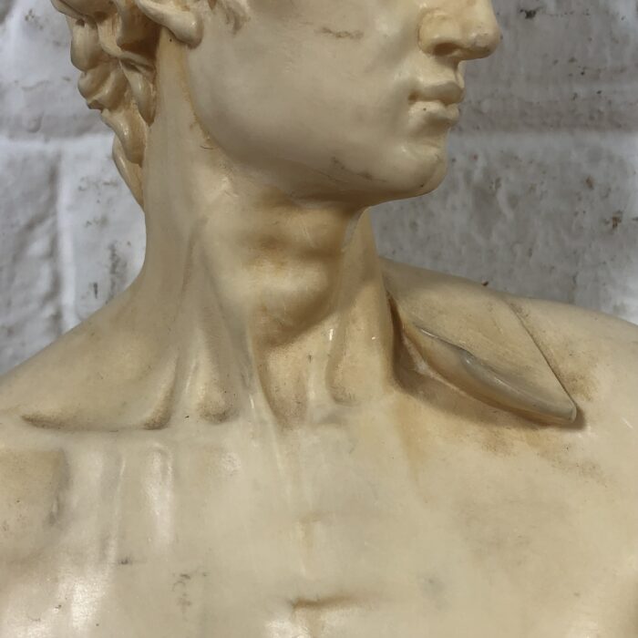 Vintage David Bust Sculpture (Signed by Artist A Santini) ~ Made in Italy - Image 3
