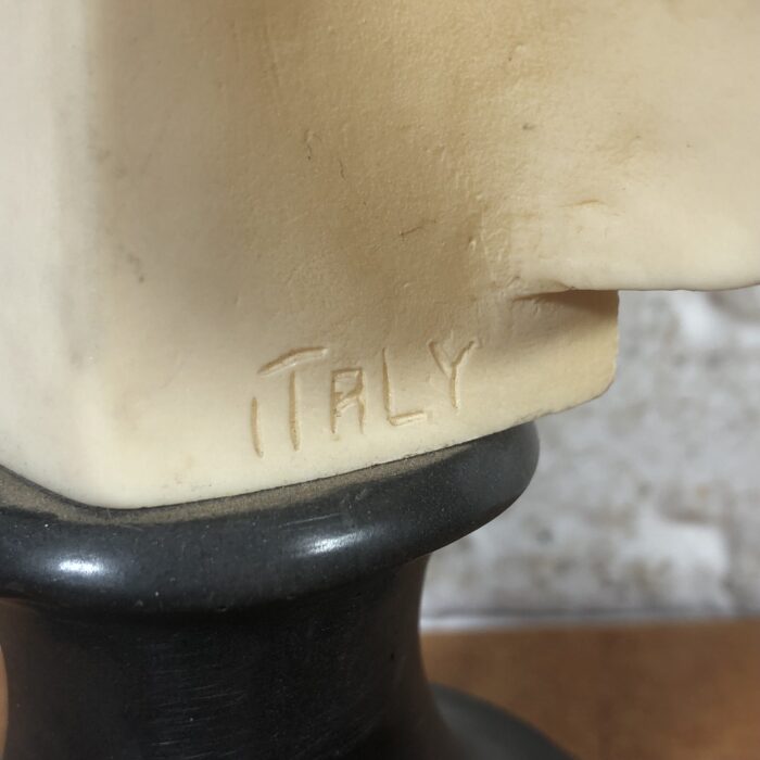 Vintage David Bust Sculpture (Signed by Artist A Santini) ~ Made in Italy - Image 9