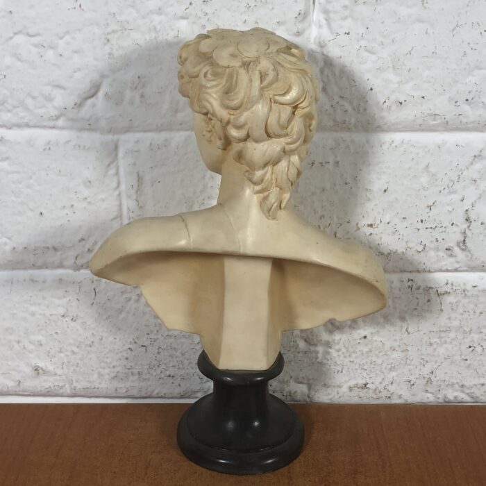 Vintage David Bust Sculpture (Signed by Artist A Santini) ~ Made in Italy - Image 6