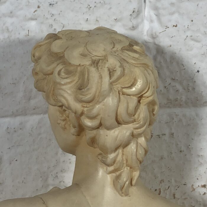 Vintage David Bust Sculpture (Signed by Artist A Santini) ~ Made in Italy - Image 7