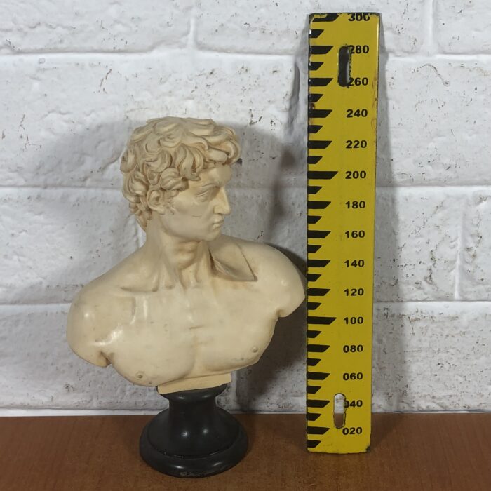 Vintage David Bust Sculpture (Signed by Artist A Santini) ~ Made in Italy - Image 10