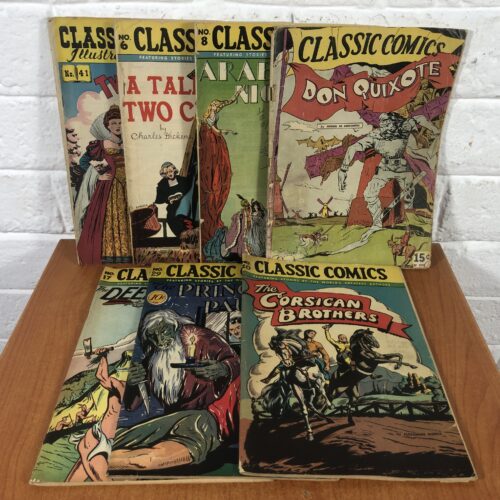 Vintage 'Classic Comics' Comic Books