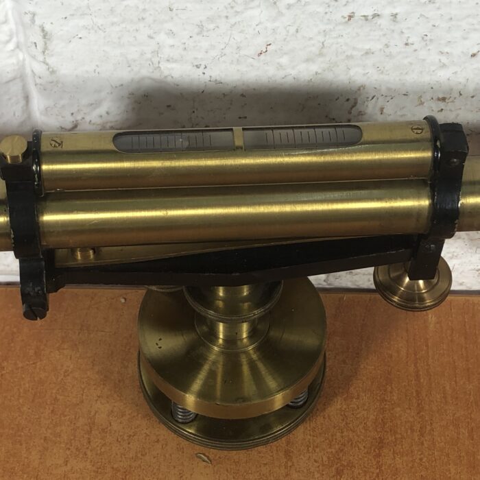 Vintage Brass Surveying Level in Case - Image 6
