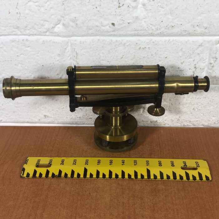 Vintage Brass Surveying Level in Case - Image 10