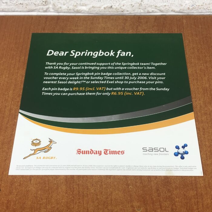 2006 South African Rugby Springbok Badge Collection - Image 9