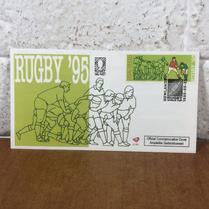 Vintage 1975/1995 South African Rugby Envelopes & Stamps - Image 2