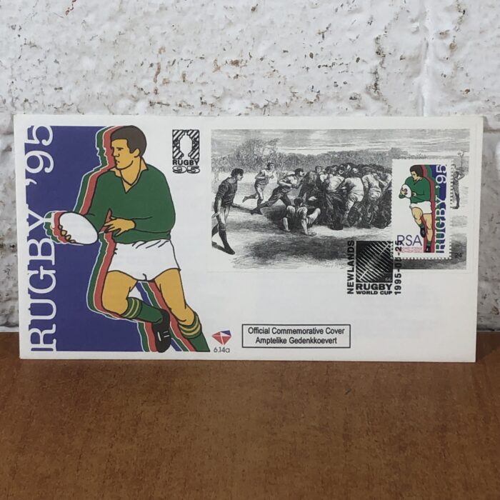 Vintage 1975/1995 South African Rugby Envelopes & Stamps - Image 7
