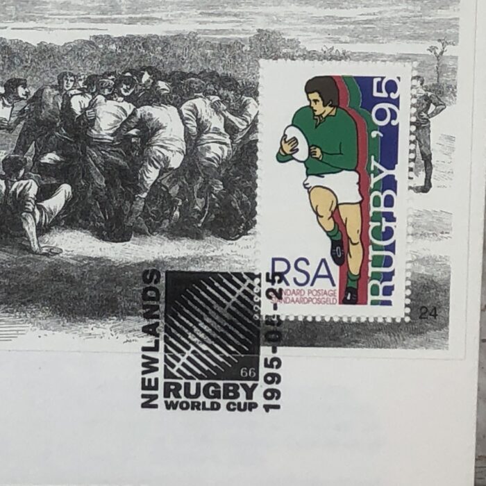 Vintage 1975/1995 South African Rugby Envelopes & Stamps - Image 8