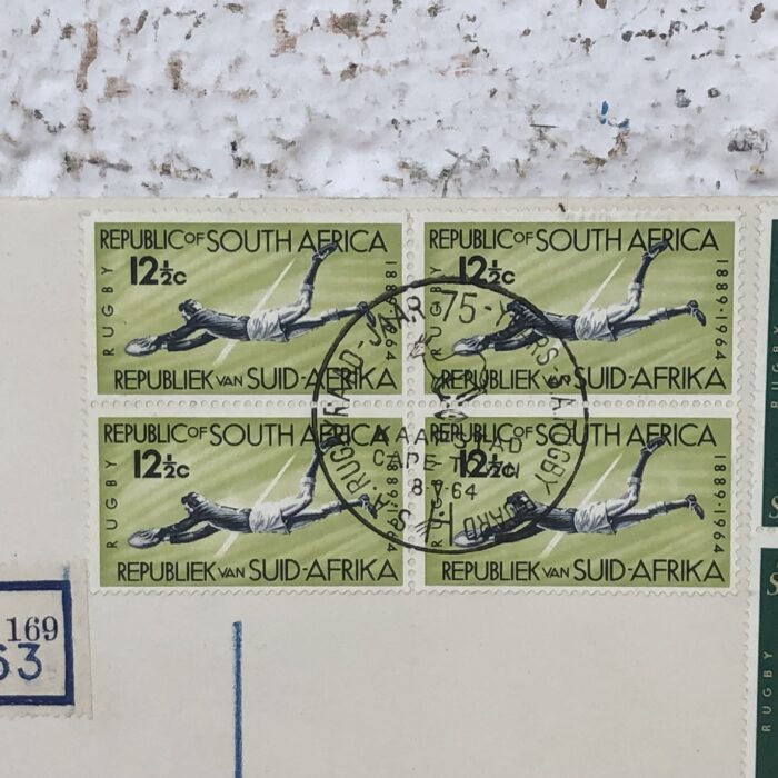 Vintage 1975/1995 South African Rugby Envelopes & Stamps - Image 5