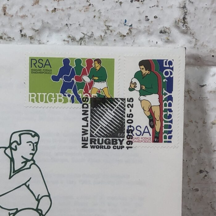Vintage 1975/1995 South African Rugby Envelopes & Stamps - Image 10