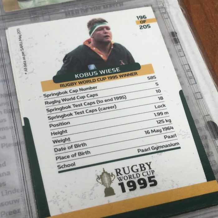 2011 Rugby World Cup Springbok Trading Cards in Collector Album - Image 5