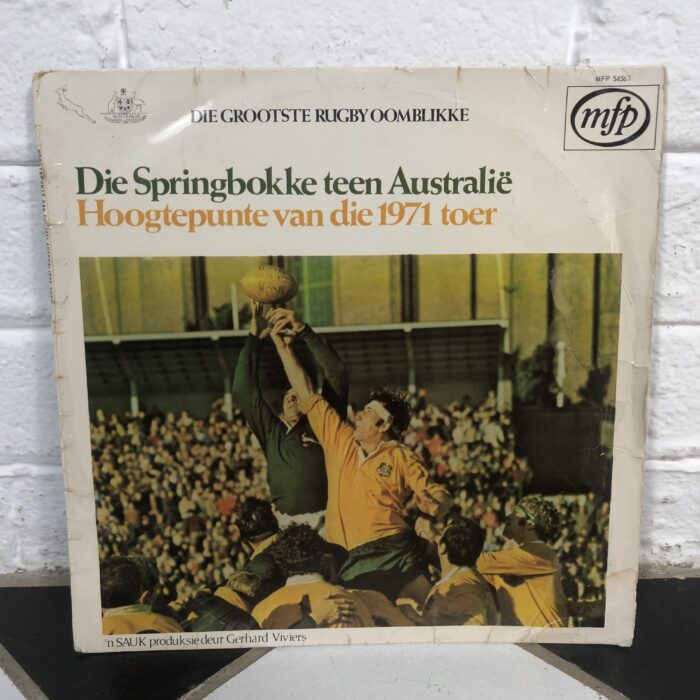 Vintage 1970s South African Springbok Rugby Match Vinyl Records - Image 6