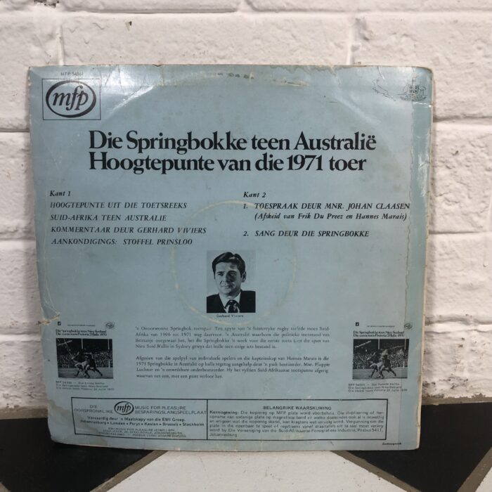 Vintage 1970s South African Springbok Rugby Match Vinyl Records - Image 4