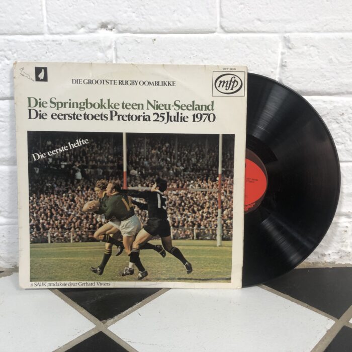Vintage 1970s South African Springbok Rugby Match Vinyl Records - Image 7
