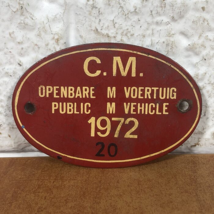 Vintage 1970s Wheel Tax Plates - Image 2