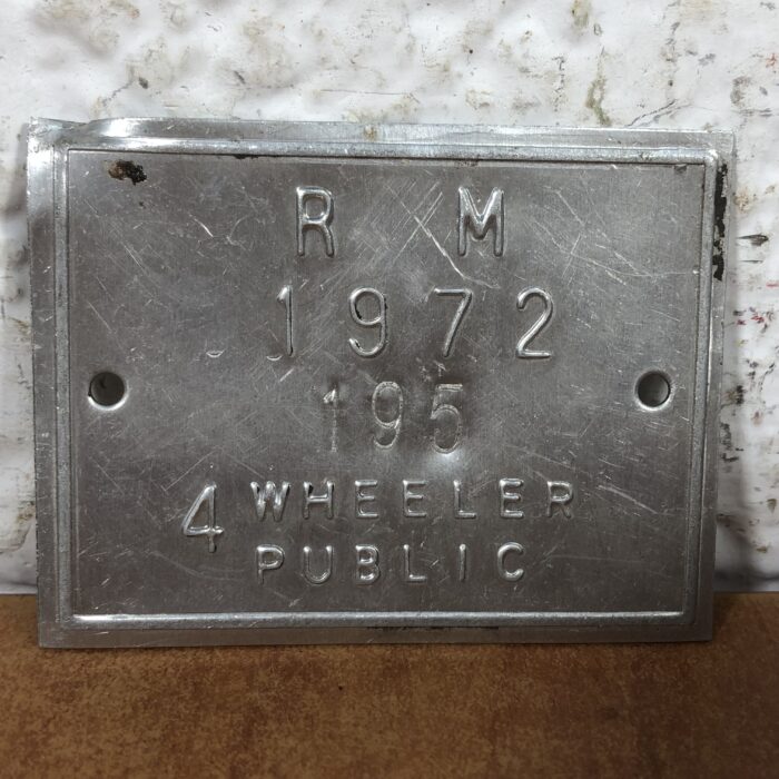 Vintage 1970s Wheel Tax Plates - Image 4