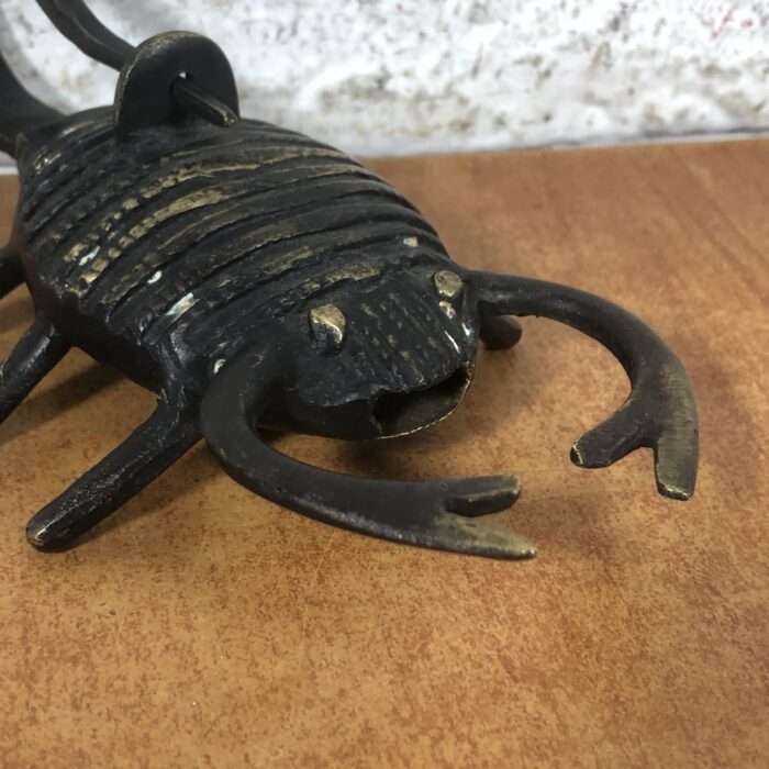 Vintage Brass Scorpion Padlock (No Key) - Image 4