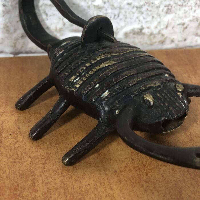 Vintage Brass Scorpion Padlock (No Key) - Image 3