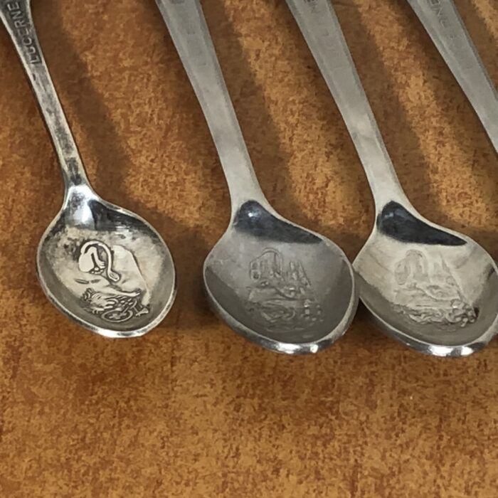 Vintage 1950s Rolex Bucherer Souvenir Spoons (Made in Switzerland) - Image 4
