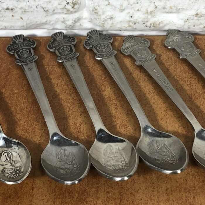 Vintage 1950s Rolex Bucherer Souvenir Spoons (Made in Switzerland) - Image 3