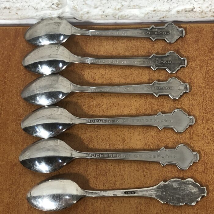 Vintage 1950s Rolex Bucherer Souvenir Spoons (Made in Switzerland) - Image 7