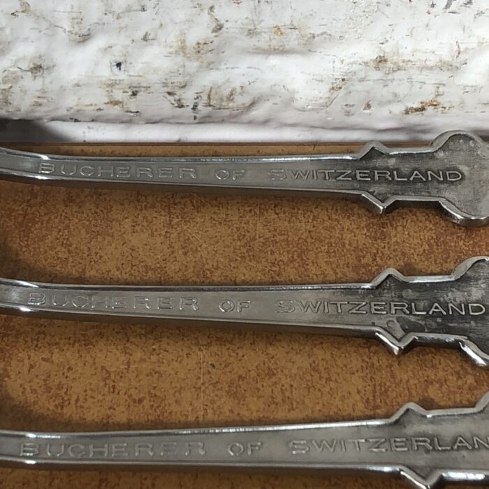 Vintage 1950s Rolex Bucherer Souvenir Spoons (Made in Switzerland) - Image 8