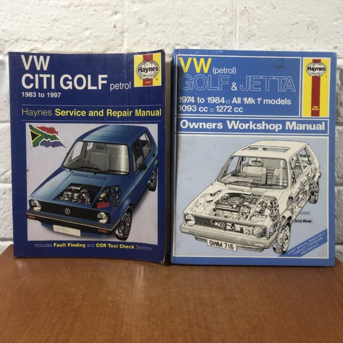 Vintage VW Citi Golf & VW Golf and Jetta Workshop Manuals