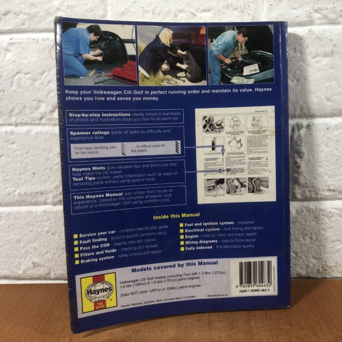 Vintage VW Citi Golf & VW Golf and Jetta Workshop Manuals - Image 4