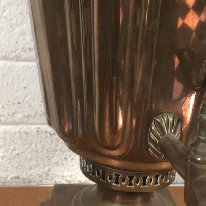 Large Vintage Copper Russian Samovar - Image 6