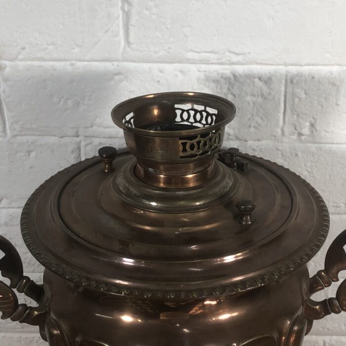 Large Vintage Copper Russian Samovar - Image 3