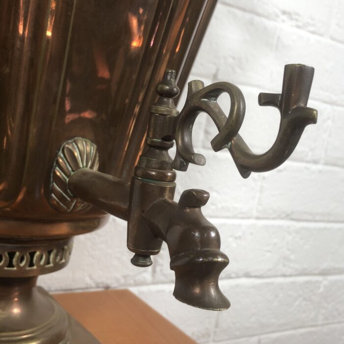Large Vintage Copper Russian Samovar - Image 7