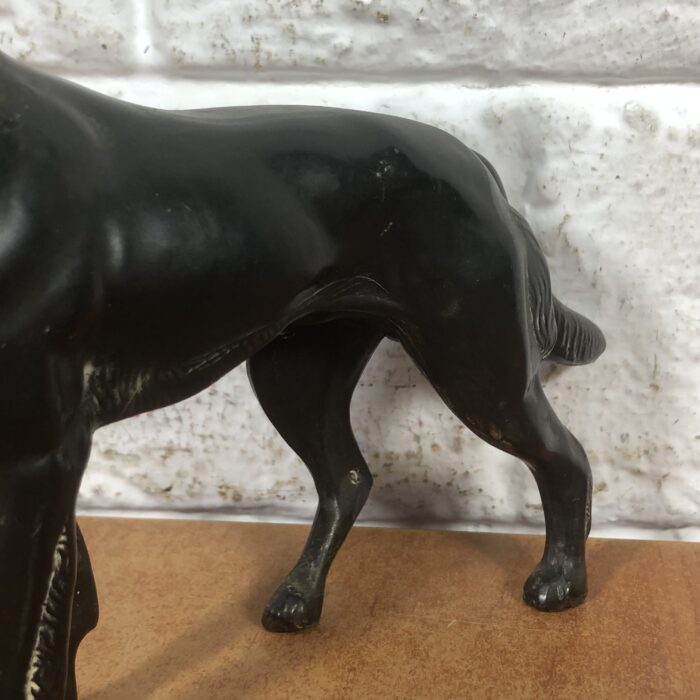 Vintage Cast Iron German Shepherd Statuette - Image 5