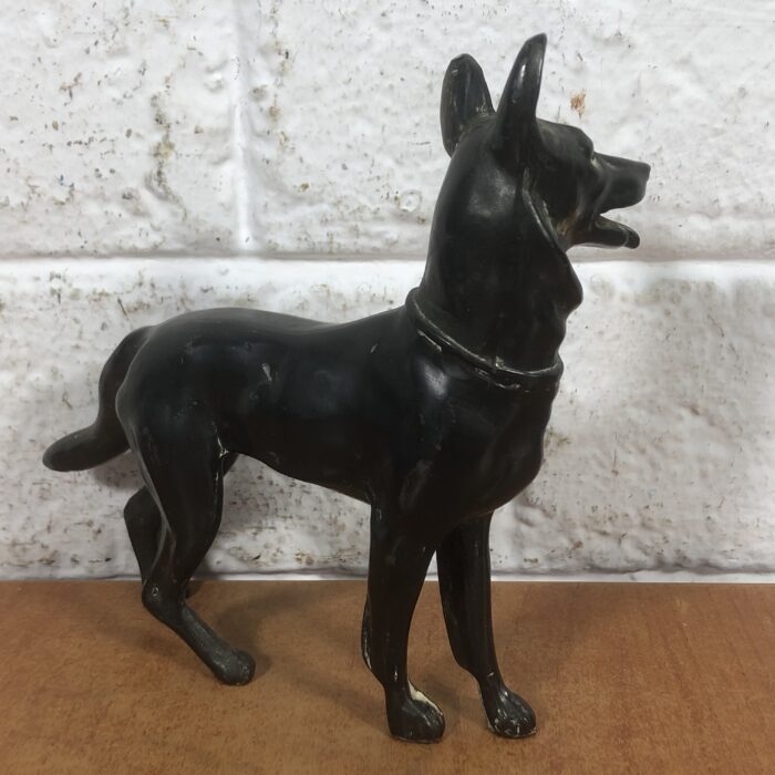 Vintage Cast Iron German Shepherd Statuette - Image 6