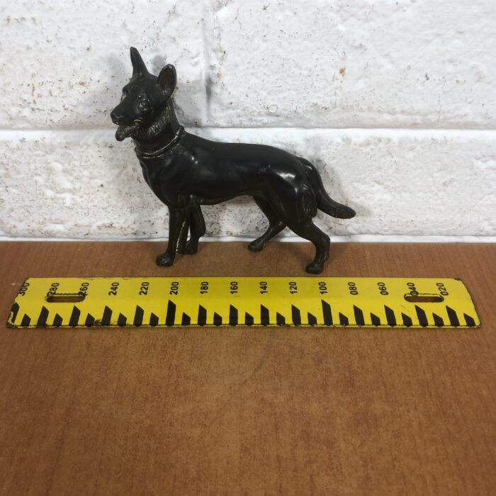 Vintage Cast Iron German Shepherd Statuette - Image 8