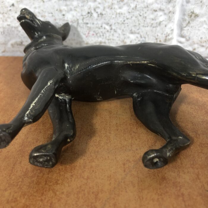 Vintage Cast Iron German Shepherd Statuette - Image 7