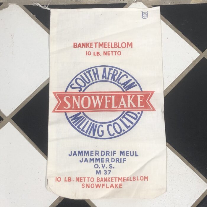Vintage South African Snowflake Milling Co. Cake Flour Bags - Image 2